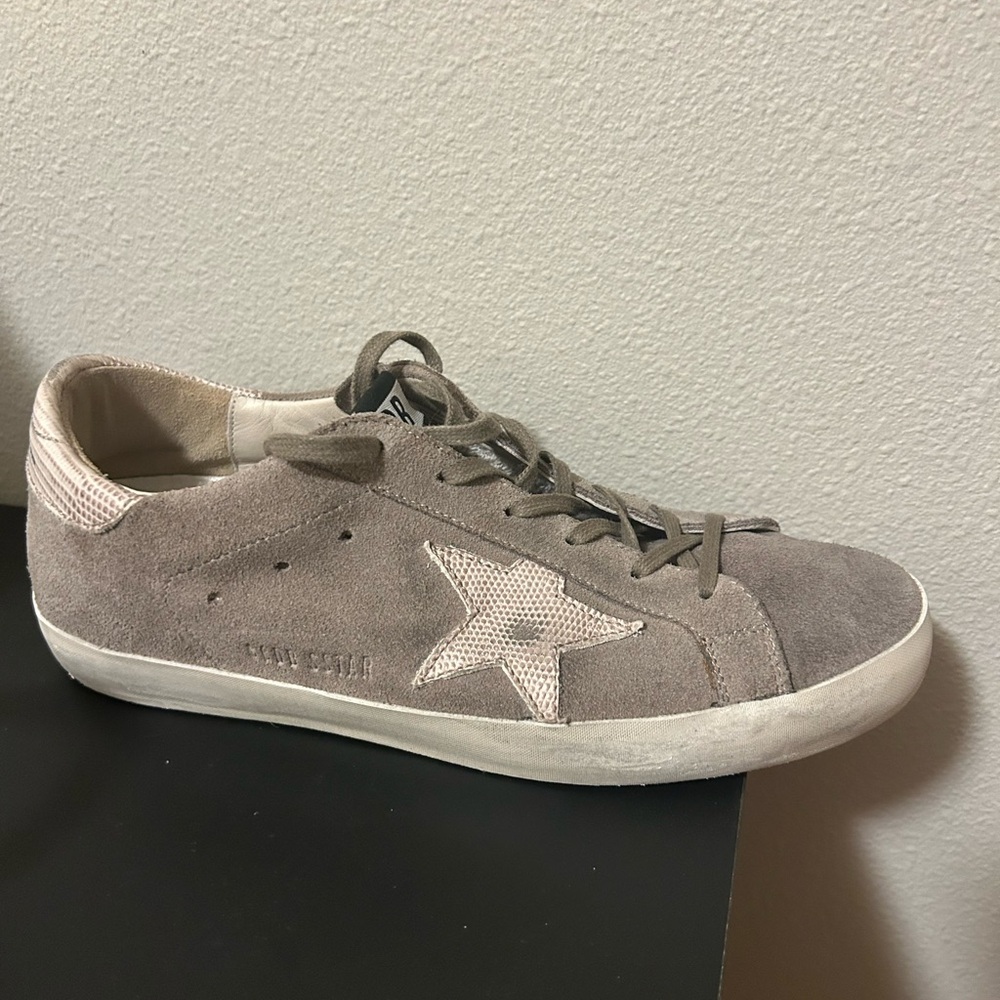 Golden Goose Gray Suede Sneakers
